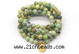 GMN7028 8mm australia chrysoprase 108 mala beads wrap bracelet necklace