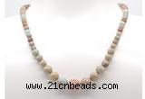 GMN7308 serpentine jasper graduated beaded necklace & bracelet set