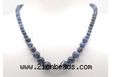 GMN7314 sodalite graduated beaded necklace & bracelet set
