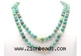 GMN8017 18 - 36 inches 8mm, 10mm grass agate 54, 108 beads mala necklaces