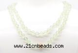 GMN8025 18 - 36 inches 8mm, 10mm prehnite 54, 108 beads mala necklaces