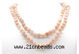 GMN8027 18 - 36 inches 8mm, 10mm sunstone 54, 108 beads mala necklaces