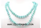 GMN8038 18 - 36 inches 8mm, 10mm amazonite 54, 108 beads mala necklaces