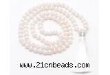 GMN8488 8mm, 10mm Tibetan agate 27, 54, 108 beads mala necklace with tassel