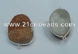 NGC01 20*30mm - 25*35mm freeform druzy agate connectors