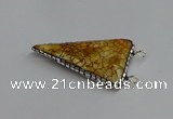 NGC1830 30*35mm - 30*40mm triangle agate connectors wholesale