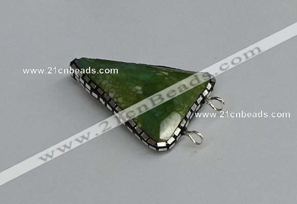 NGC1835 30*35mm - 30*40mm triangle agate connectors wholesale