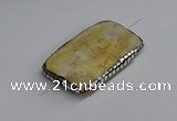 NGC1880 30*40mm - 30*45mm rectangle agate gemstone connectors