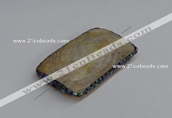 NGC1882 30*40mm - 30*45mm rectangle agate gemstone connectors