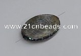 NGC1887 30*40mm - 30*45mm oval agate gemstone connectors