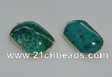 NGC1912 25*30mm - 30*45mm freeform fossil coral connectors