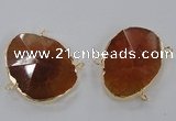 NGC211 30*40mm - 35*45mm freeform agate gemstone connectors