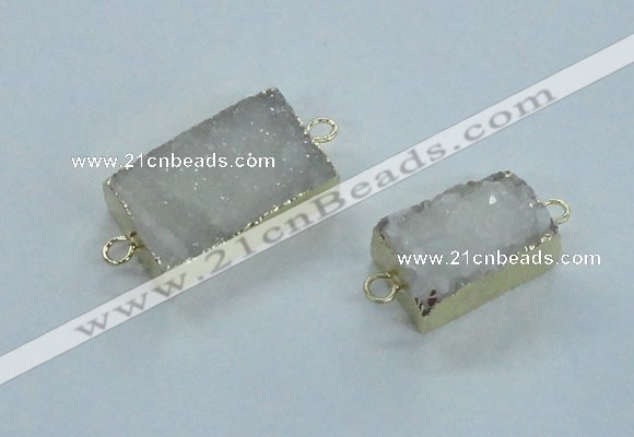 NGC367 15*20mm - 18*30mm freeform druzy agate gemstone connectors