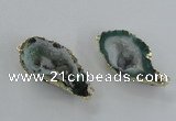 NGC449 18*25mm - 25*35mm freeform druzy agate gemstone connectors