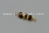 NGC5059 10*25mm - 10*35mm freeform citrine gemstone connectors