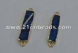 NGC5071 8*35mm - 10*40mm rectangle agate gemstone connectors