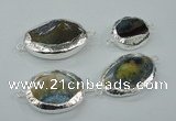 NGC51 25*30mm - 30*40mm freeform agate connectors