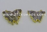 NGC5512 25*30mm - 30*40mm butterfly agate connectors wholesale