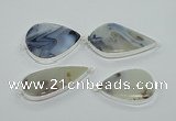 NGC56 25*35mm - 35*40mm freeform agate connectors