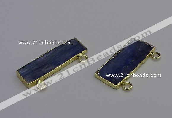 NGC5665 12*38mm - 15*35mm rectangle blue kyanite connectors