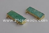 NGC5685 12*35mm rectangle amazonite connectors wholesale