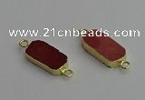 NGC5688 10*22mm - 10*25mm freeform mookaite gemstone connectors