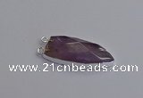 NGC5717 15*35mm - 16*45mm arrowhead amethyst connectors