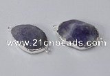 NGC576 18*25mm - 22*30mm freeform agate gemstone connectors