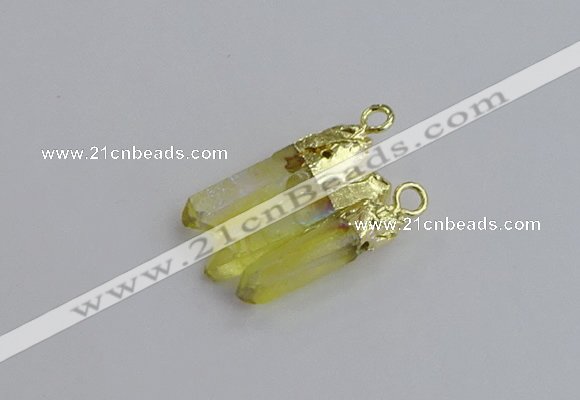NGC5931 25*28mm - 30*32mm freeform plated white crystal connectors