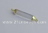 NGC5941 8*40mm tube white crystal connectors wholesale