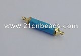 NGC5952 8*40mm tube white howlite connectors wholesale