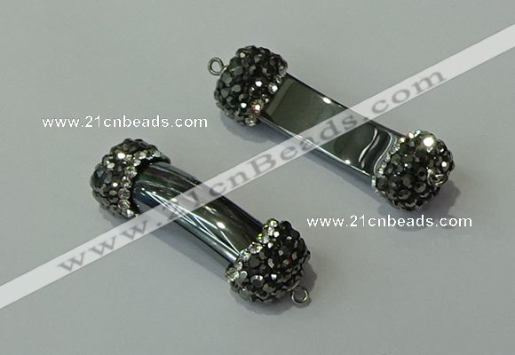 NGC6516 13*40mm hematite connectors wholesale