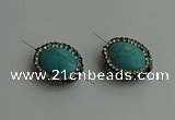 NGC6554 16*20mm oval turquoise connectors wholesale