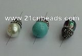 NGC6620 12*22mm - 13*20mm teardrop shell pearl connectors