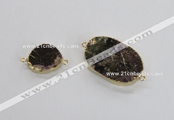 NGC689 15*20mm - 25*35mm freeform tourmaline gemstone connectors