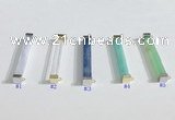 NGC7020 3*32mm cuboid  mixed gemstone connectors wholesale