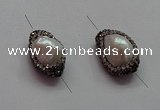 NGC7500 13*22mm - 15*24mm nuggets pearl connectors wholesale