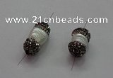 NGC7503 8*14mm - 8*20mm nuggets shell pearl connectors wholesale