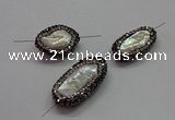 NGC7507 12*18mm - 15*28mm freeform pearl connectors wholesale