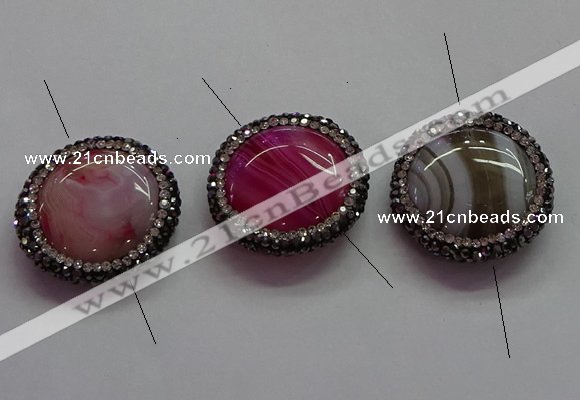 NGC7515 26mm - 28mm coin agate connectors wholesale