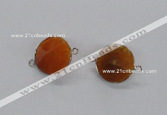 NGC876 15*20mm bicone agate gemstone connectors wholesale