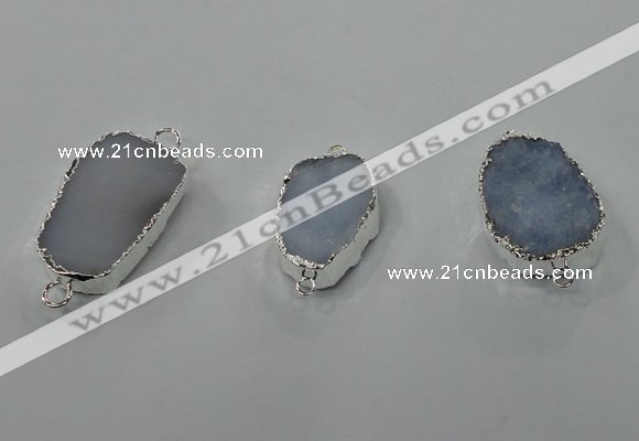 NGC99 18*25mm - 25*35mm freeform druzy agate connectors wholesale