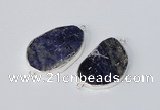 NGC996 20*30mm – 30*40mm freeform sodalite gemstone connectors