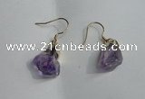 NGE09 13*18mm - 15*20mm nuggets amethyst earrings wholesale