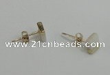 NGE150 5*6mm - 6*7mm freeform shell earrings wholesale