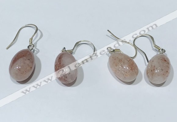 NGE413 10*14mm teardrop moonstone earrings wholesale