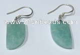 NGE424 10*15mm horn-shaped amazonite earrings wholesale