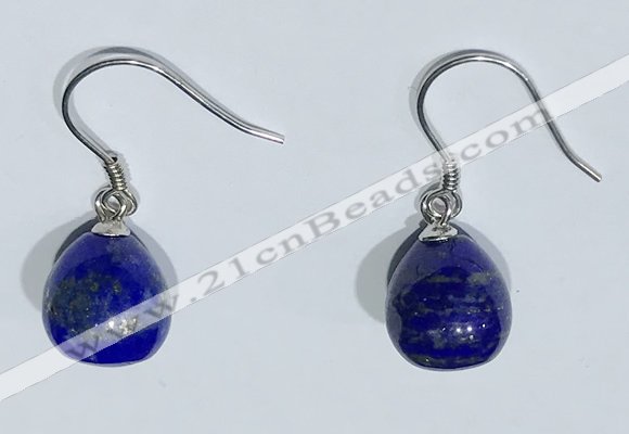 NGE426 10*10mm teardrop lapis lazuli earrings wholesale