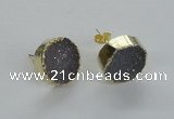 NGE50 16mm - 18mm freefrom druzy agate earrings wholesale