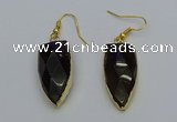 NGE5055 12*35mm - 15*40mm arrowhead smoky quartz pendants
